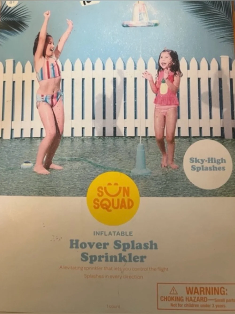 Kids Hover Splash Sprinkler - Blue